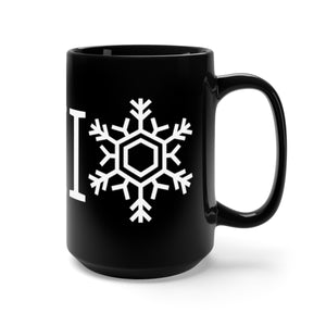 OHIO Snowflake Black Mug 15oz