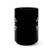 Load image into Gallery viewer, CLE FOR THE WINTER Snowflake Black Mug 15oz