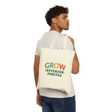 Load image into Gallery viewer, Tote Bag — 'Grow Jefferson‑Puritas' Cotton Canvas Market Tote