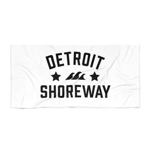 Detroit Shoreway | Beach Towel - White