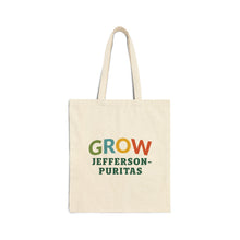 Load image into Gallery viewer, Tote Bag — 'Grow Jefferson‑Puritas' Cotton Canvas Market Tote