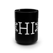 Load image into Gallery viewer, OHIO Winter Snowflake - 15oz Black Mug