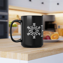 Load image into Gallery viewer, OHIO Winter Snowflake - 15oz Black Mug