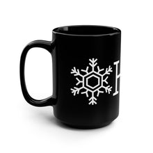 Load image into Gallery viewer, OHIO Winter Snowflake - 15oz Black Mug