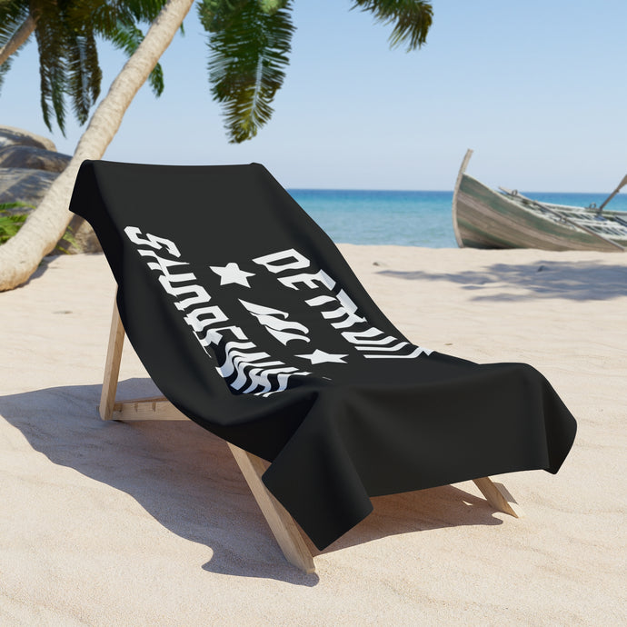Detroit Shoreway | Beach Towel - Black