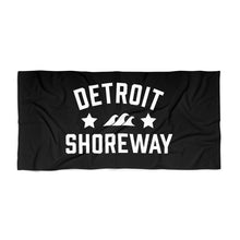 Load image into Gallery viewer, Detroit Shoreway | Beach Towel - Black