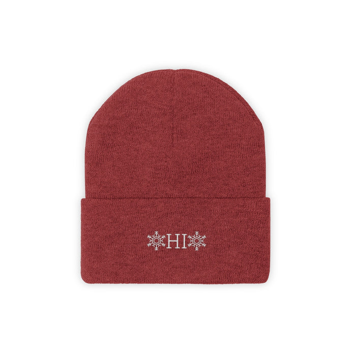 OHIO Snowflake Knit Beanie