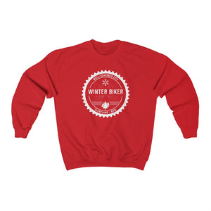 Winter Biker | Unisex Heavy Blend™ Crewneck Sweatshirt