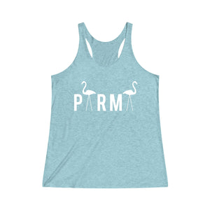 PARMA Flamingo - Women's Tri-Blend Racerback Tank