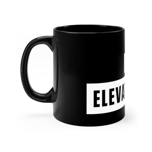 Elevate The East Black mug 11oz