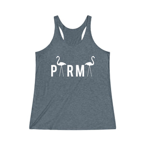 PARMA Flamingo - Women's Tri-Blend Racerback Tank
