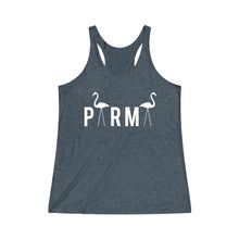 Load image into Gallery viewer, PARMA Flamingo - Women&#39;s Tri-Blend Racerback Tank