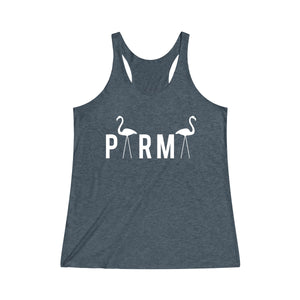 PARMA Flamingo - Women's Tri-Blend Racerback Tank