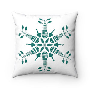 CLE FOR THE WINTER Snowflake Pillow
