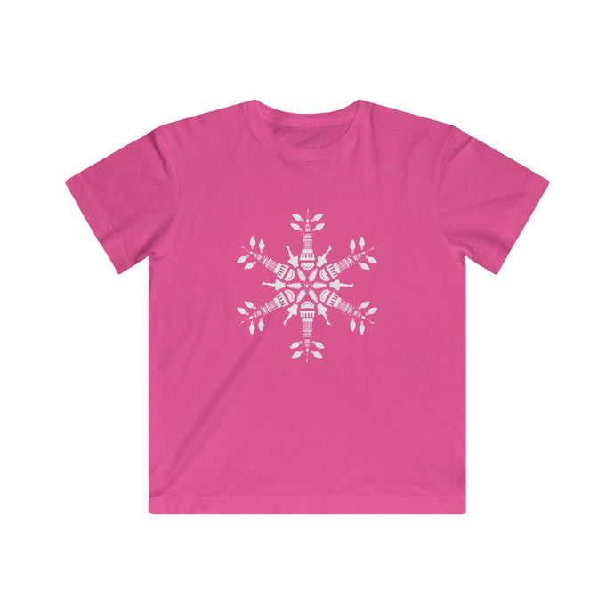 CLE FOR THE WINTER Snowflake Kids Fine Jersey Tee