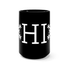 Load image into Gallery viewer, OHIO Snowflake Black Mug 15oz