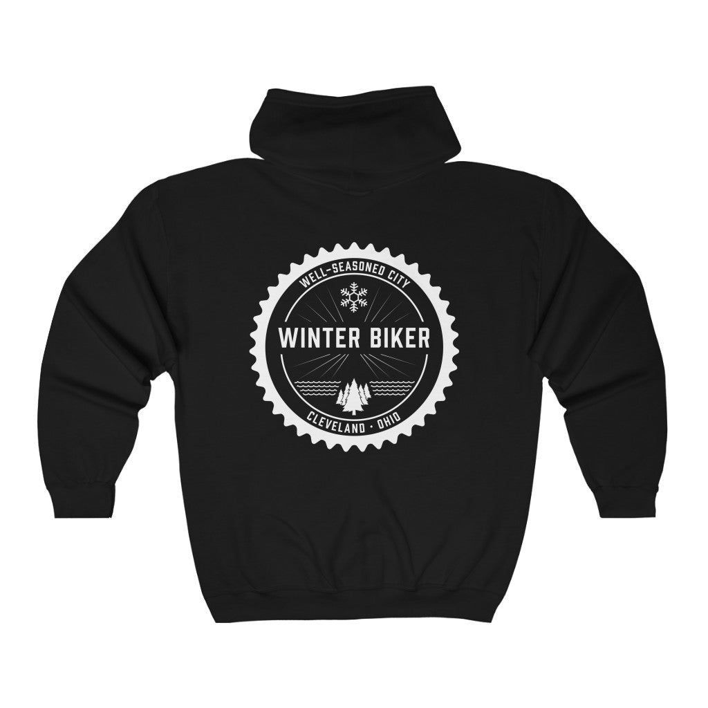 Winter Biker | Unisex Heavy Blend™ Full Zip Hooded Sweatshirt