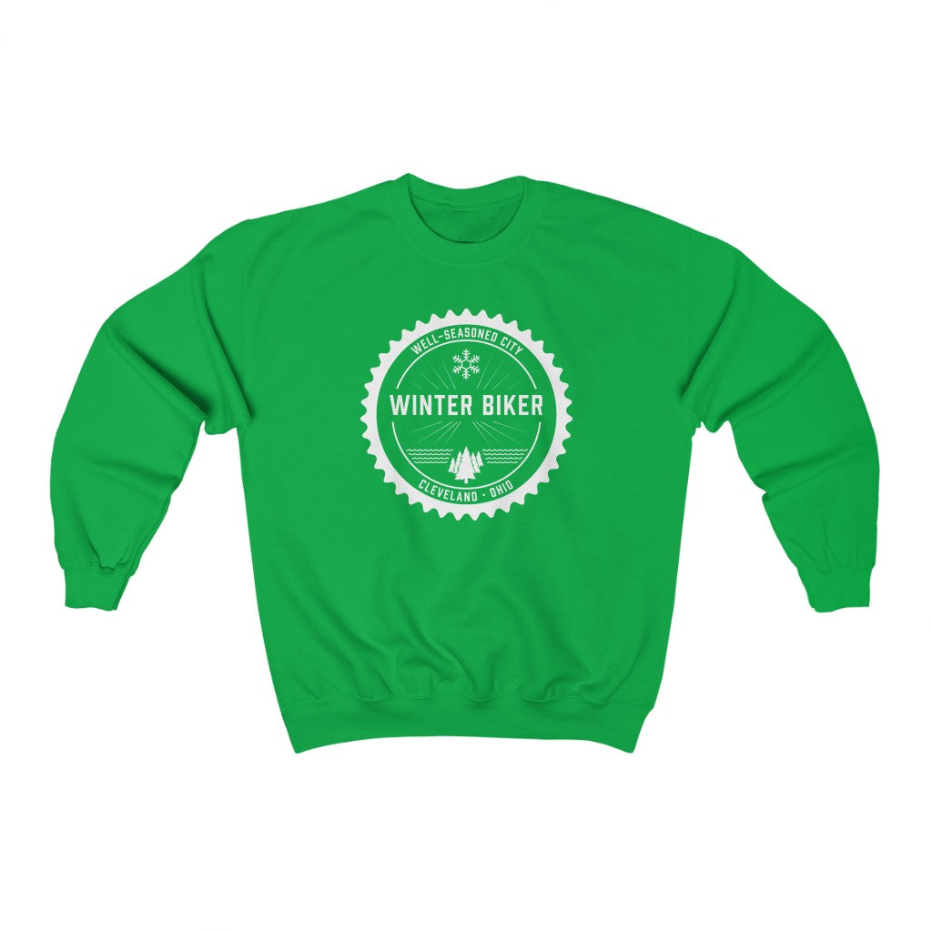 Winter Biker | Unisex Heavy Blend™ Crewneck Sweatshirt
