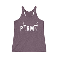 Load image into Gallery viewer, PARMA Flamingo - Women&#39;s Tri-Blend Racerback Tank
