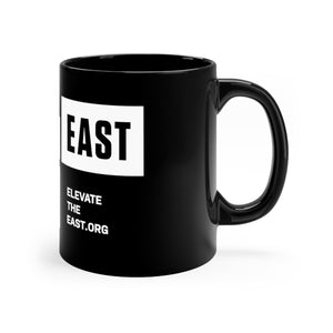 Elevate The East Black mug 11oz