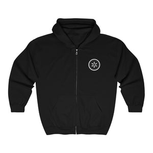 Winter Biker | Unisex Heavy Blend™ Full Zip Hooded Sweatshirt