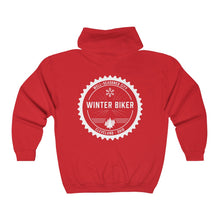 Load image into Gallery viewer, Winter Biker | Unisex Heavy Blend™ Full Zip Hooded Sweatshirt