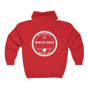 Winter Biker | Unisex Heavy Blend™ Full Zip Hooded Sweatshirt