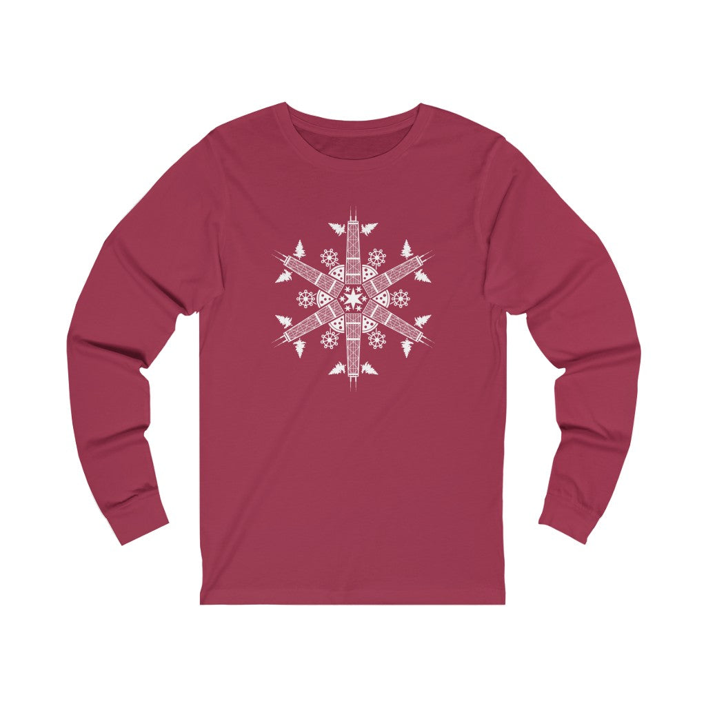 CHI FOR THE WINTER Snowflake Long-sleeve T-shirt