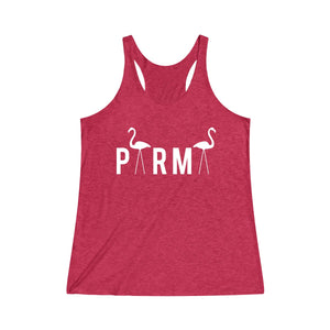 PARMA Flamingo - Women's Tri-Blend Racerback Tank