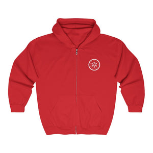 Winter Biker | Unisex Heavy Blend™ Full Zip Hooded Sweatshirt