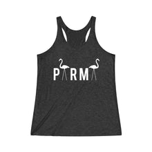 Load image into Gallery viewer, PARMA Flamingo - Women&#39;s Tri-Blend Racerback Tank
