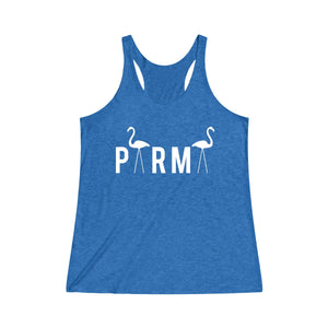 PARMA Flamingo - Women's Tri-Blend Racerback Tank