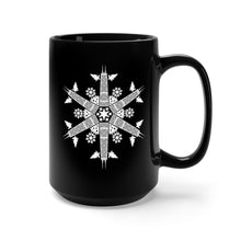 Load image into Gallery viewer, CHI FOR THE WINTER Snowflake Black Mug 15oz