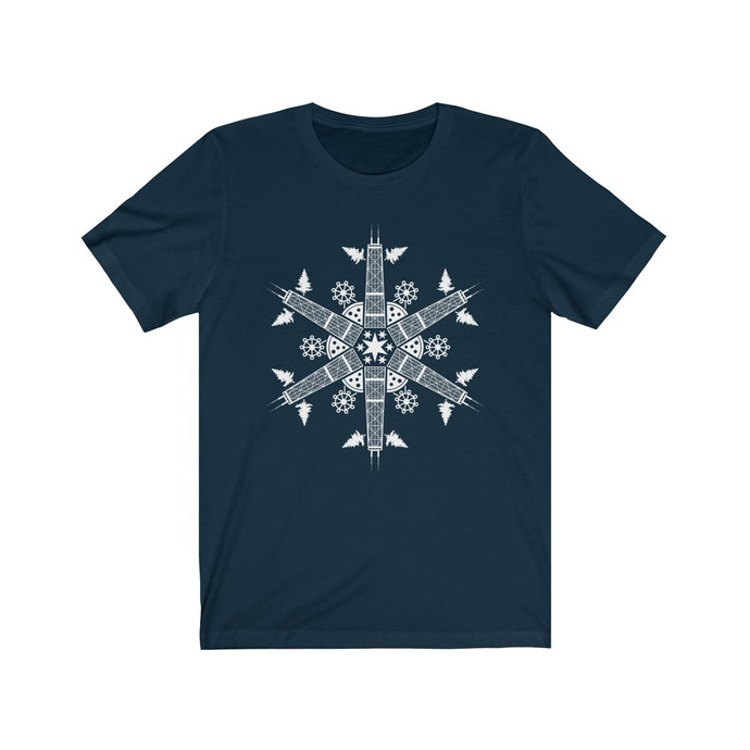 CHI FOR THE WINTER Snowflake Unisex T-shirt