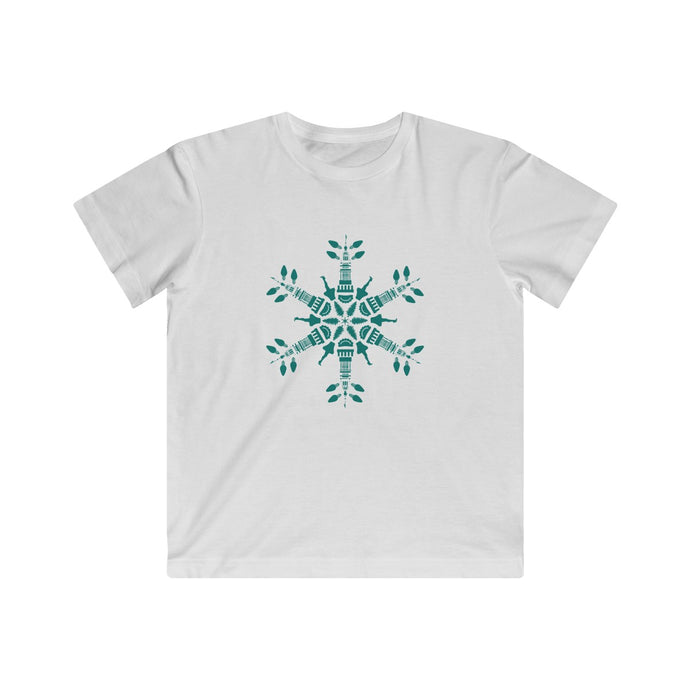 CLE FOR THE WINTER Snowflake Kids Fine Jersey Tee