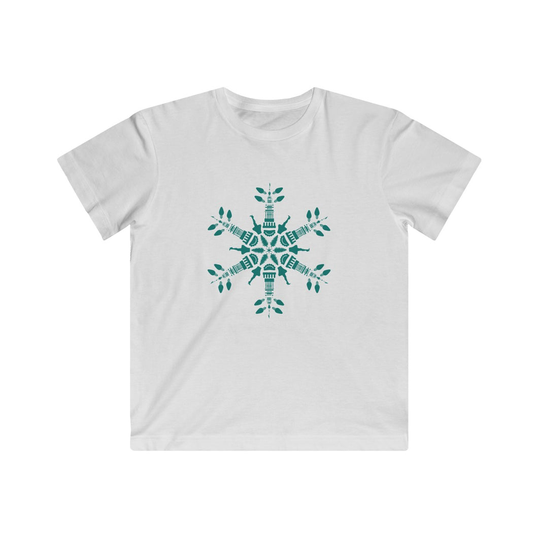 CLE FOR THE WINTER Snowflake Kids Fine Jersey Tee