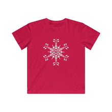 Load image into Gallery viewer, CLE FOR THE WINTER Snowflake Kids Fine Jersey Tee