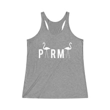 Load image into Gallery viewer, PARMA Flamingo - Women&#39;s Tri-Blend Racerback Tank