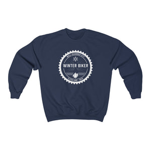 Winter Biker | Unisex Heavy Blend™ Crewneck Sweatshirt