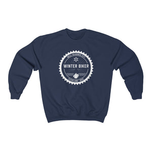Winter Biker | Unisex Heavy Blend™ Crewneck Sweatshirt