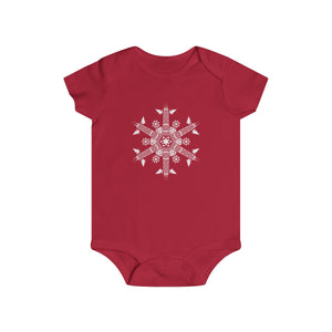 CHI FOR THE WINTER Snowflake Infant Rip Snap Tee
